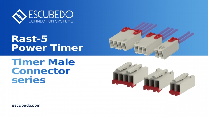 Nueva serie Rast-5 Power Timer / Timer Male Connector